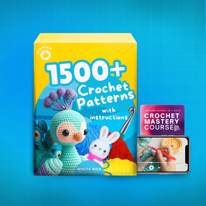 Crochet Bundle with 1500+ Patterns and Crochet Mastery Course